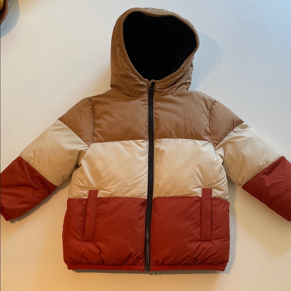 Swiss Tech Kids Tri-Tone Hooded Puffer Jacket
